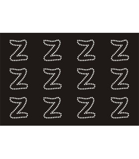 Transfer de Strass LETRAS ENGRAVER 32mm - Varias opciones