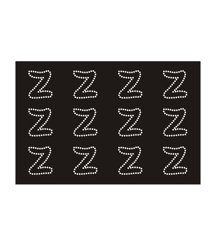 Transfer de Strass LETRAS ENGRAVER 32mm - Varias opciones