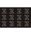 Transfer de Strass LETRAS ENGRAVER 32mm - Varias opciones