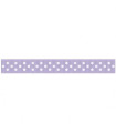 Grosgrain Lunares lila fresco/blanco 9mm