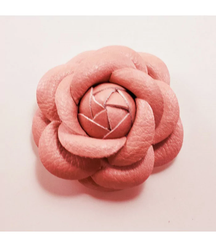 FLOR de CUERO ROSA 6cms