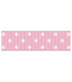 Lunares Grandes Rosa bebe/Blanco 22mm