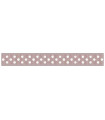 Grosgrain Lunares latte/blanco 9mm