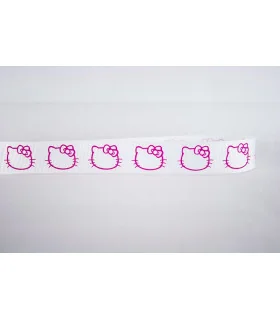 Hello Kitty SILUETA  Blanca 22mm