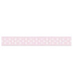 Grosgrain Lunares rosa bebe/blanco 9mm