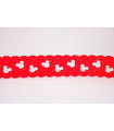 Minnie troquelada SATINADA GLITTER 30mm - ROJO
