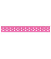 Grosgrain Lunares rosa intenso/blanco 9mm
