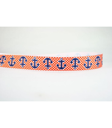 Anclas lunares rojo/marino 25mm