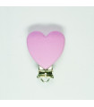 CHUPETERO CORAZÓN SILICONA 40*50mm - Varios colores