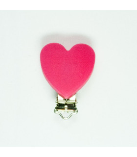 CHUPETERO CORAZÓN SILICONA 40*50mm - Varios colores