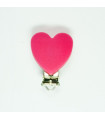 CHUPETERO CORAZÓN SILICONA 40*50mm - Varios colores