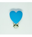 CHUPETERO CORAZÓN SILICONA 40*50mm - Varios colores