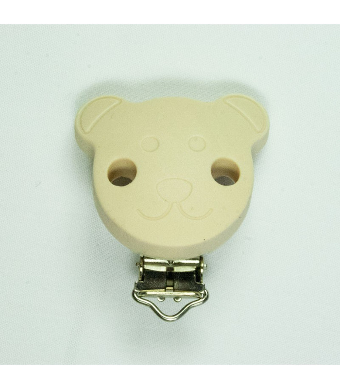 CHUPETERO OSITO SILICONA 38mm - Varios colores