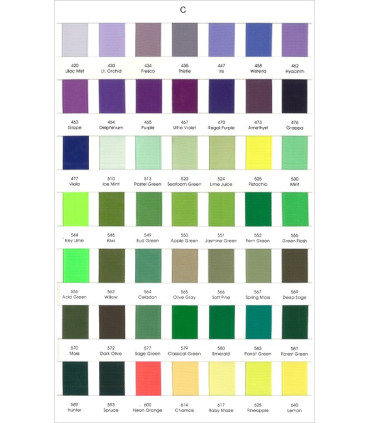 Carta de Colores Grosgrain