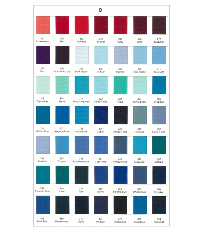 Carta de Colores Grosgrain