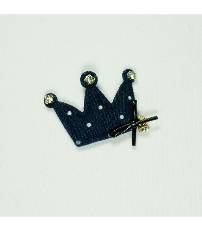 CORONA DENIM CON STRASS - 5CMS