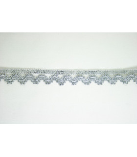 ENCAJE PLATEADO 10MM