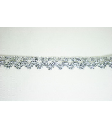 ENCAJE PLATEADO 10MM