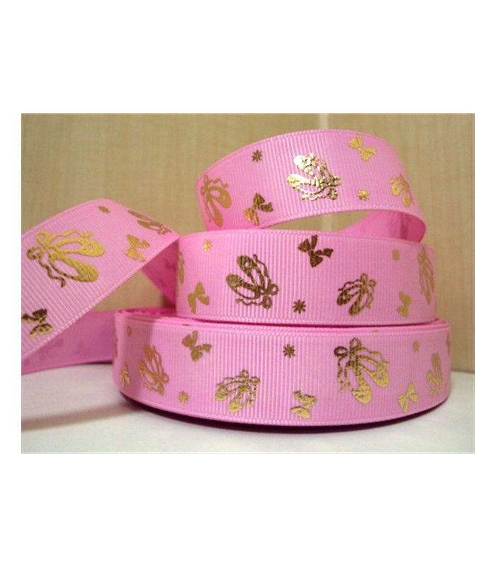 Bailarinas rosa/ORO 22mm