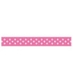 Grosgrain Lunares Fucsia/blanco 9mm