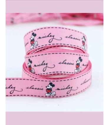 Mickey Classic 25mm - Rosa Bebé