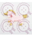 UNICORNIO ROSA/DORADO 20*30MM
