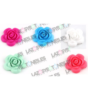 FLOR CAMELIA SILICONA 40mm - VARIOS COLORES