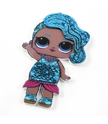 RESINA LOL SURPRISE - MERMAID 38*58mm