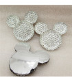 Mickey SILUETA BRILLO 33*34mm - Varios colores