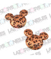 PACK DE 2 APLIQUES MICKEY LEOPARDO 40*50mm