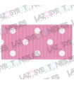 Lunares ROSA BATIDO DE FRESA/blanco 38mm