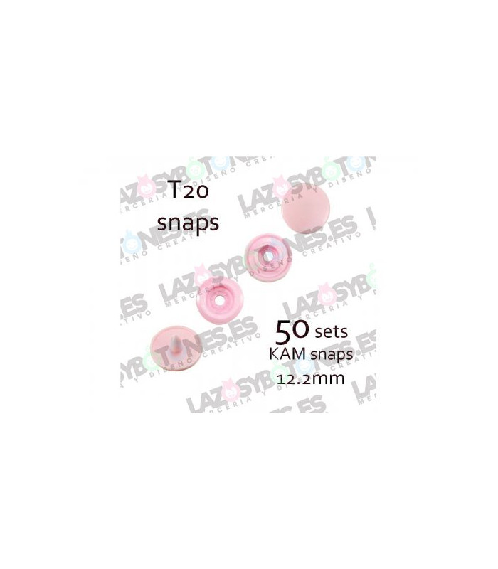 PACK de 50 SNAPS KAM - Rosa Pastel