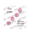PACK de 50 SNAPS KAM - Rosa