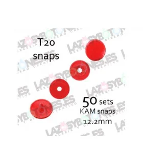 PACK de 50 SNAPS KAM - Rojo PACK de 50 SNAPS KAM - Rojo