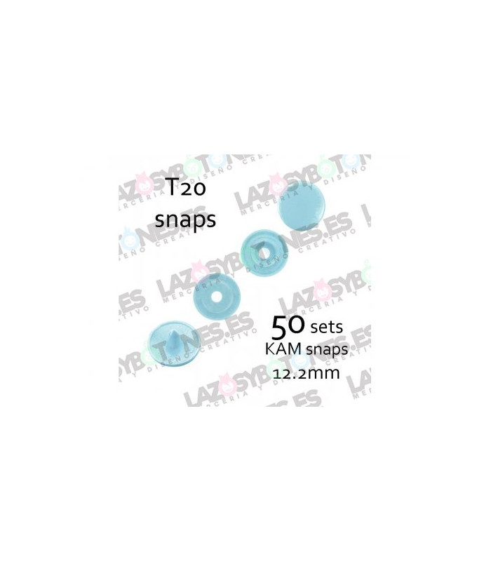 PACK de 50 SNAPS KAM - Azul Bebé