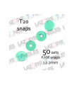 PACK de 50 SNAPS KAM - Verde Menta