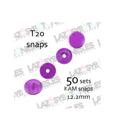 PACK de 50 SNAPS KAM - Lila