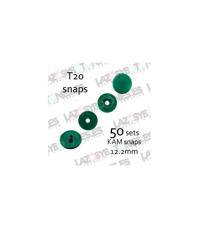 PACK de 50 SNAPS KAM - Verde Cazador