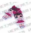  RESINA LOL SURPRISE GLITTER - FANCY FUCSIA 20*40mm