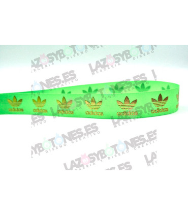 ADIDAS VERDE FLÚOR/ORO 25MM