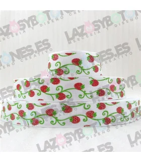 FRESAS BLANCO GLITTER 25MM