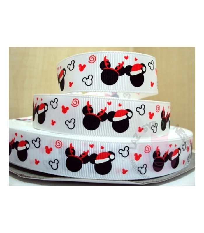 CINTA MINNIE MICKEY NAVIDAD - 22MM