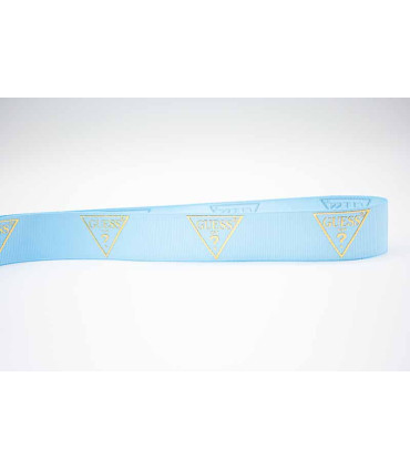 GUESS LOGO - Azul bebé/Oro 25mm