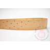 Cinta grosgrain lunares oro 25mm - Camel
