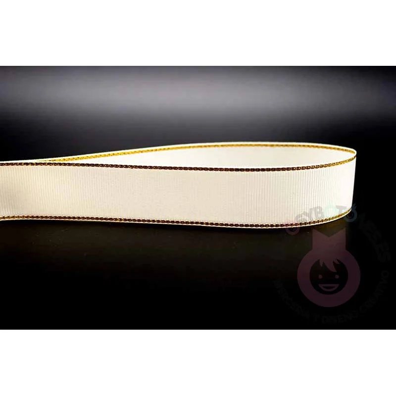 Cinta grosgrain HILO DORADO 25mm - Crema