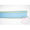 Cinta grosgrain HILO DORADO 25mm - Azul Bebé
