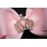 Corona con brillantes PLATEADA 36*28mm