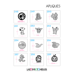 APLIQUE - RESINA PERSONAJES