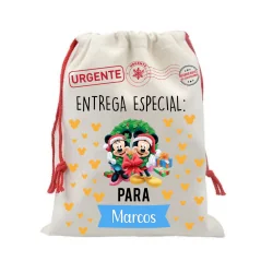 SACO NAVIDAD - MOD. MICKEY Y MINNIE SACO NAVIDAD - MOD. MICKEY Y MINNIE