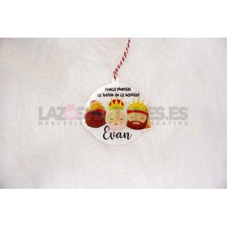 BOLA NAVIDAD PERSONALIZADA - MOD. REYES MAGOS